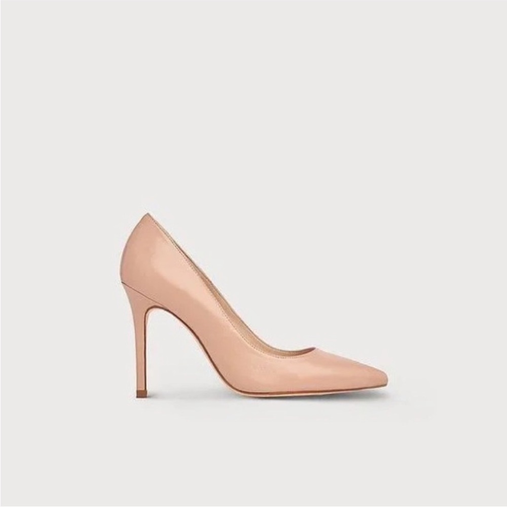 Elegant L.K. Bennet Nude Leather Pumps/Heels Size 8 - Picture 5 of 14